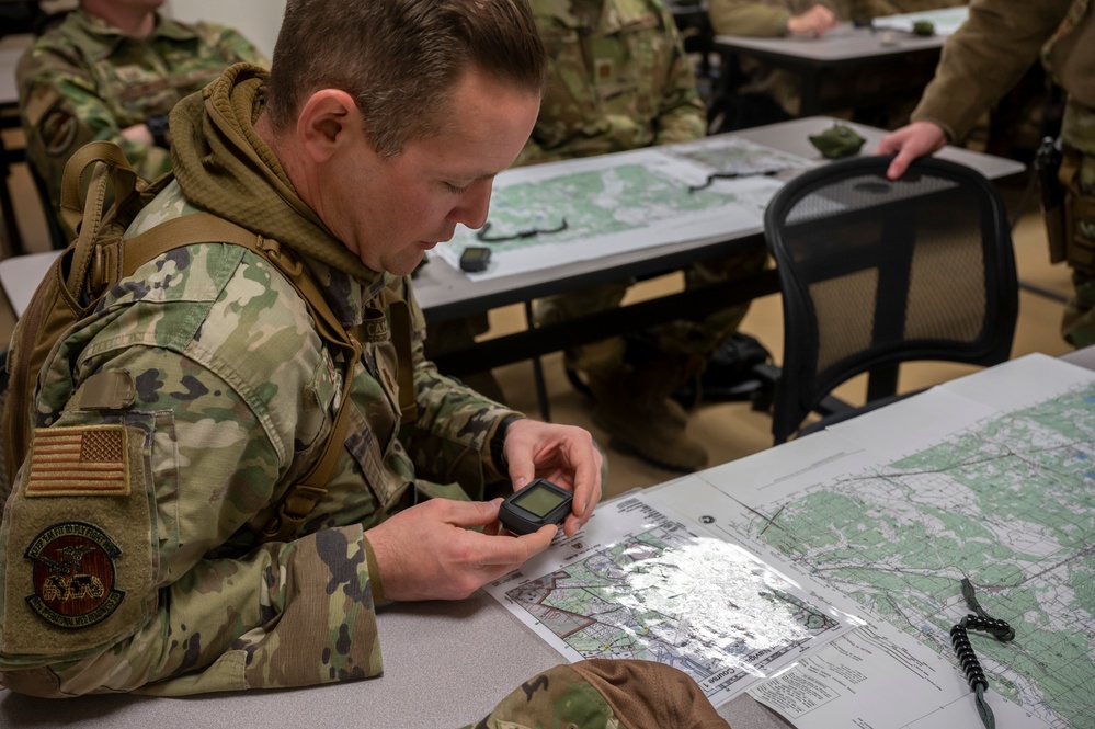 OTW Airmen Conduct Land Navigation and Vehicle Rollover Training