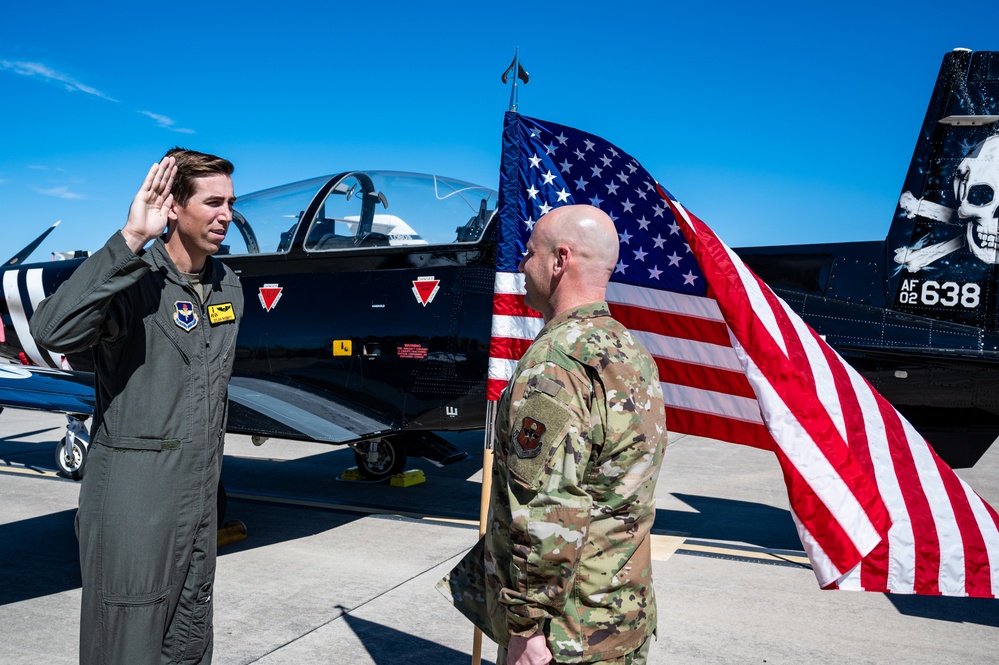 Chief Master Sgt. David Snarr last oath of enlistment
