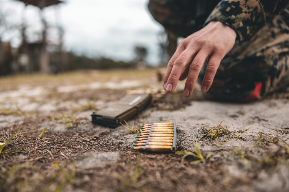 U.S. Marines with Combat Logistics regiment 27 Conduct Pistol Range and Rifle Range During Maritime Pre-Positioning Force Exercise (MPFEX) 23