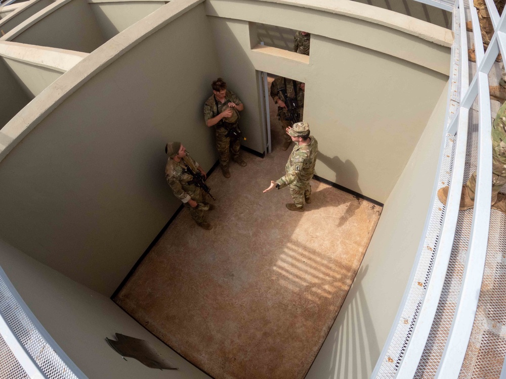 Paratroopers practice room-clearing battle drill during JA23