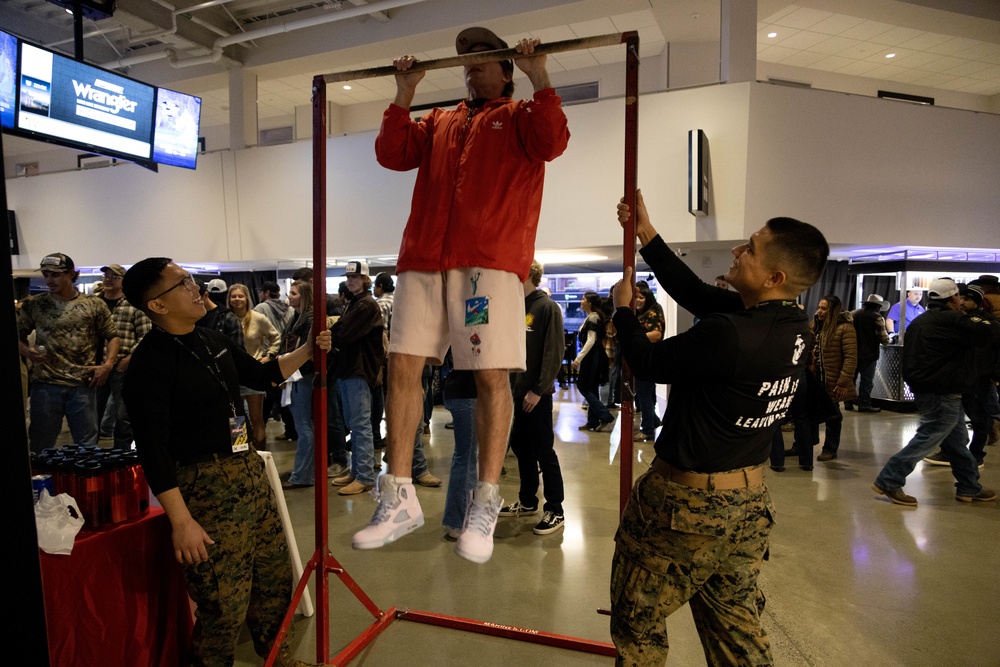 Marines at Golden 1 Center for Professional Bull Riders