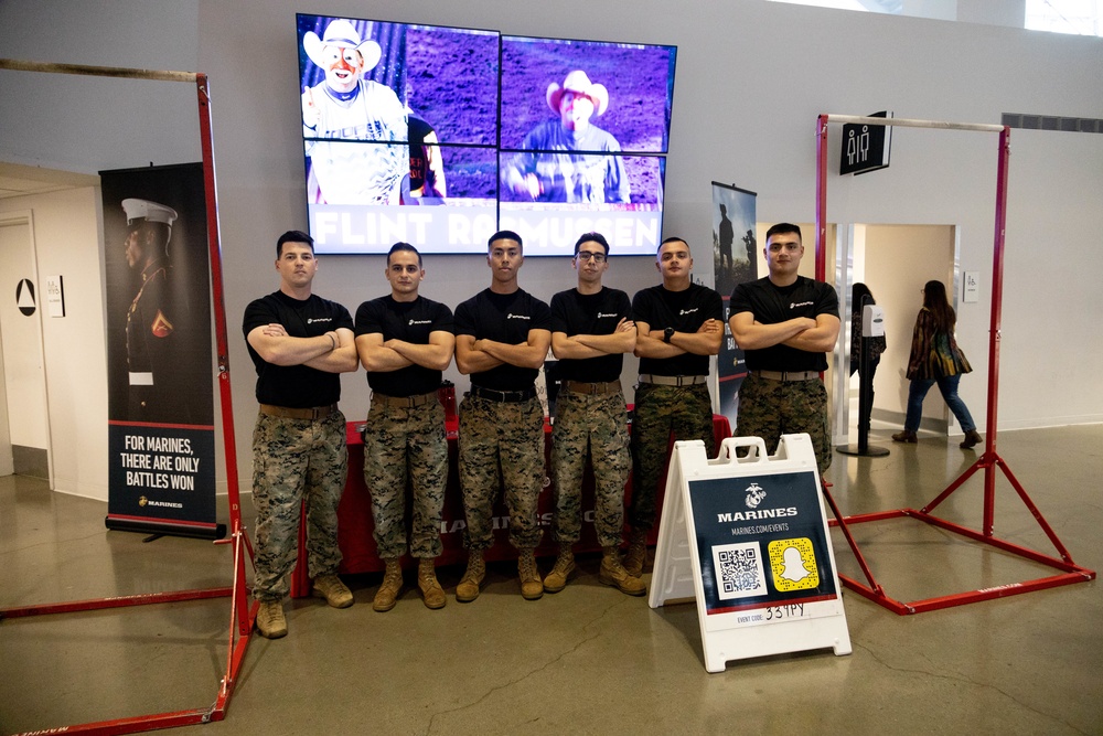 Marines at Golden 1 Center for Professional Bull Riders