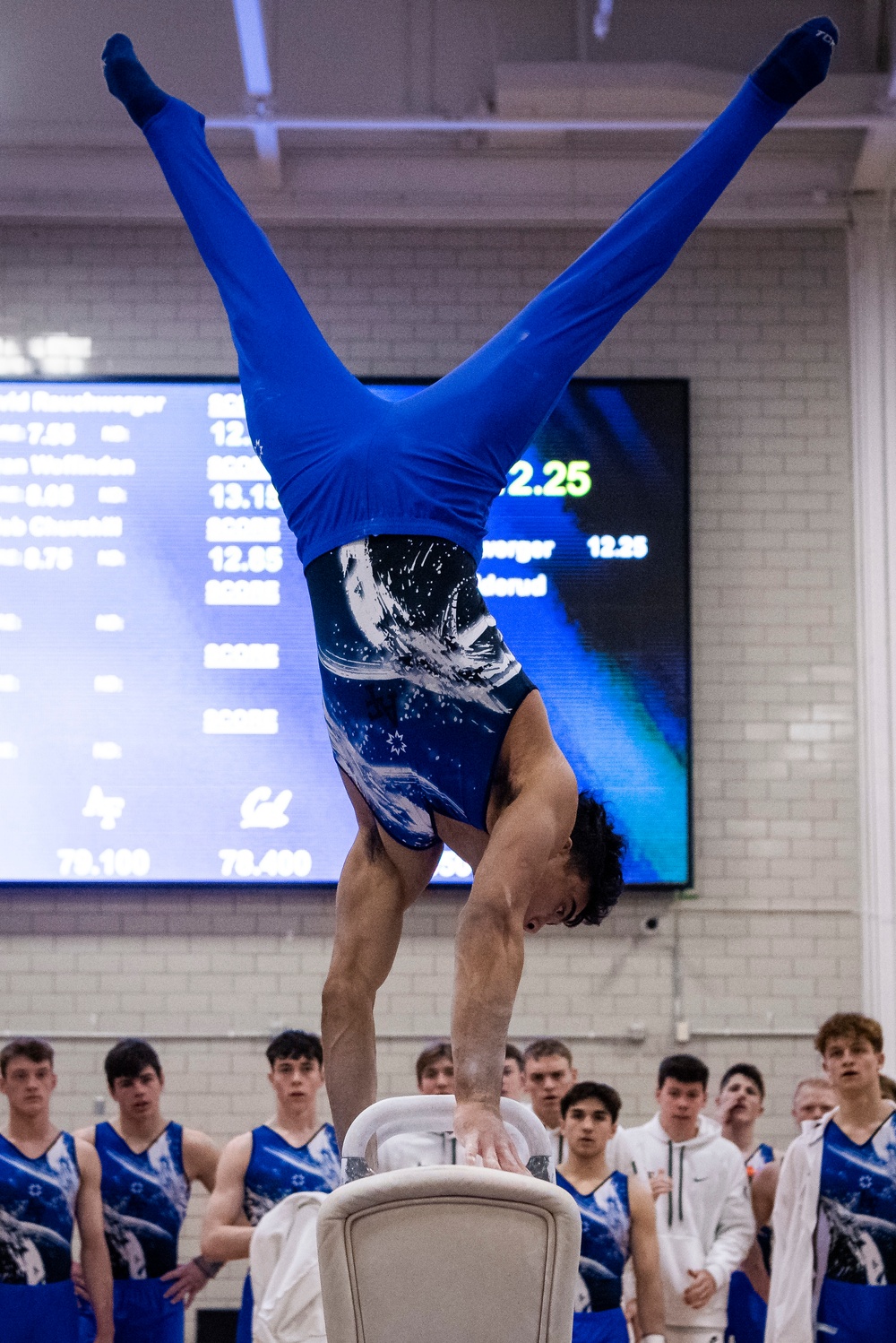 USAFA Men's Gymnastics Bests Service Academy Rival Army and California