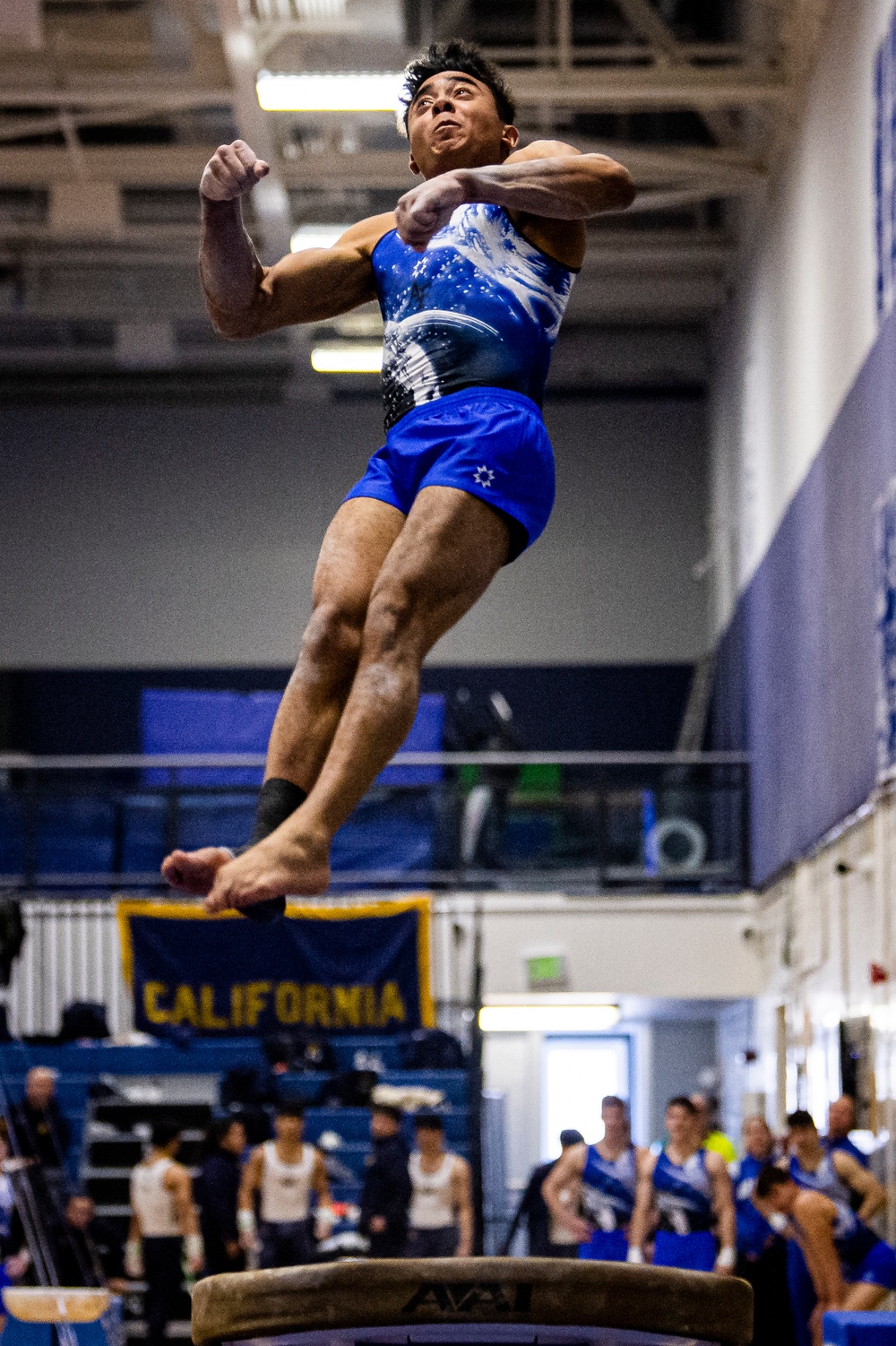 USAFA Men's Gymnastics Bests Service Academy Rival Army and California