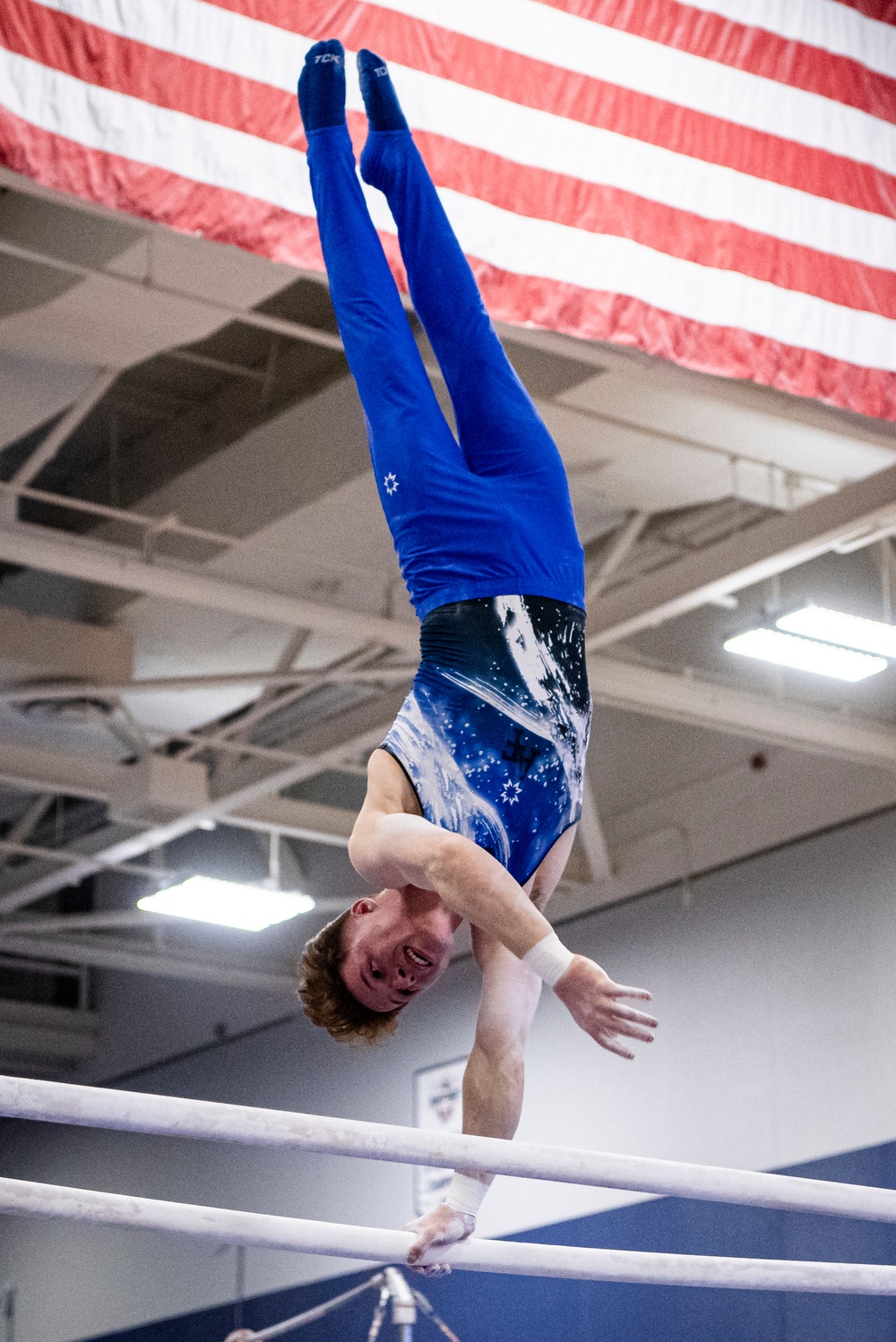 USAFA Men's Gymnastics Bests Service Academy Rival Army and California