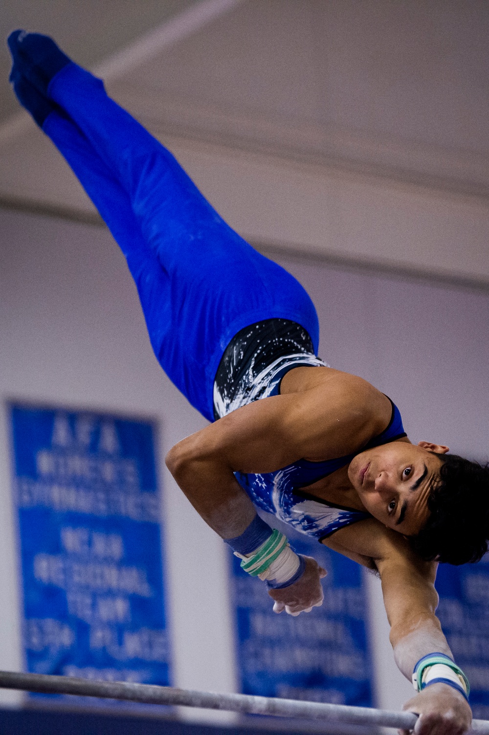 USAFA Men's Gymnastics Bests Service Academy Rival Army and California