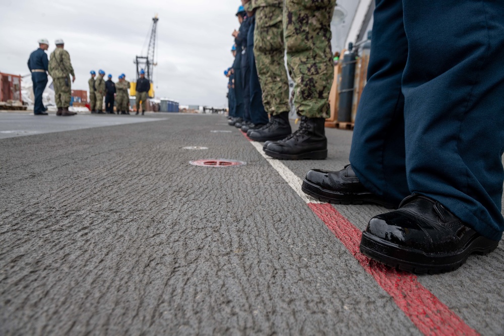 USS Essex Boot Shining Competition