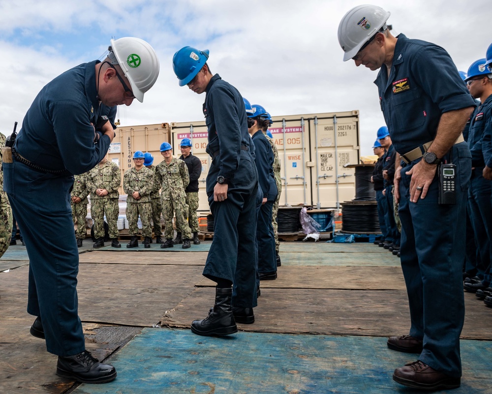 USS Essex Boot Shining Competition