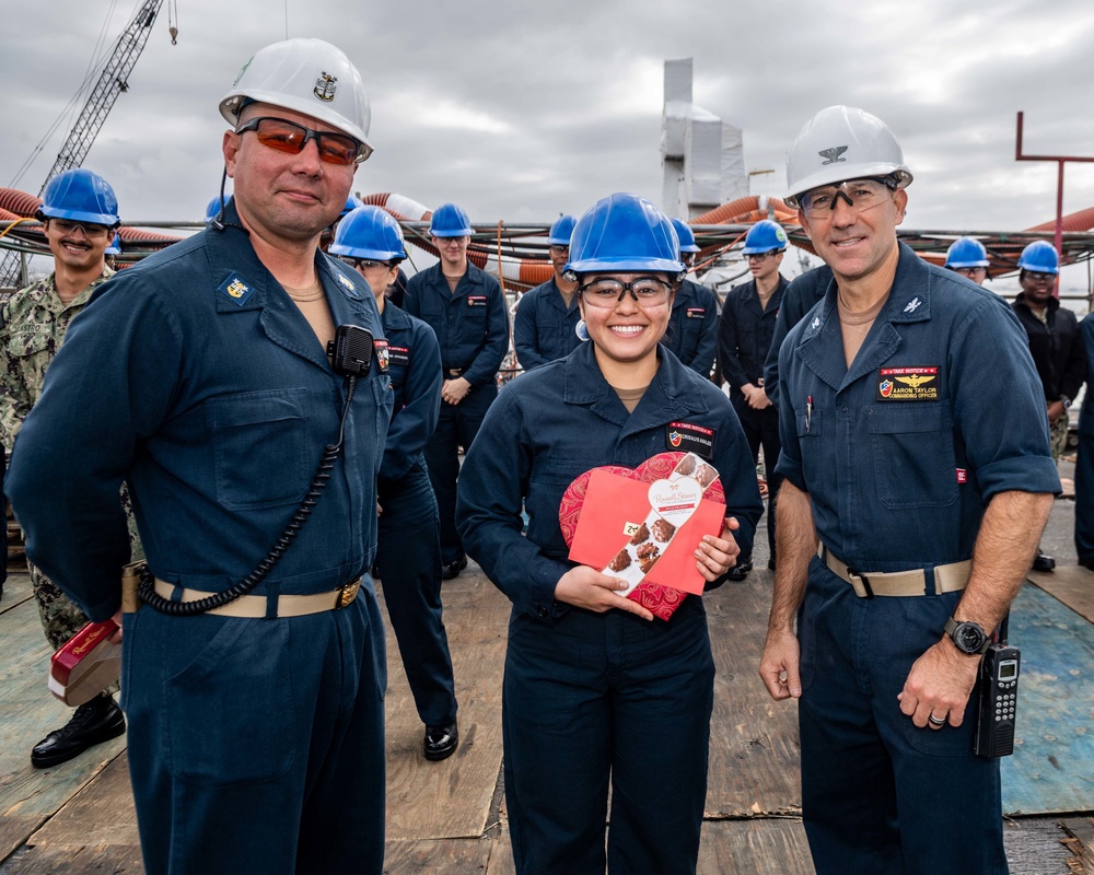 USS Essex Boot Shining Competition
