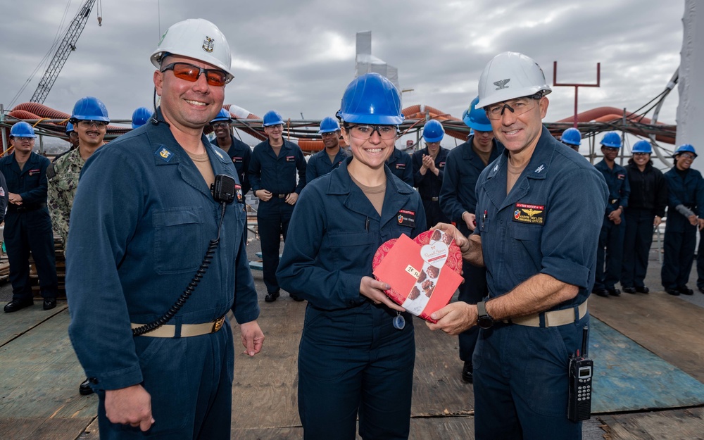 USS Essex Boot Shining Competition