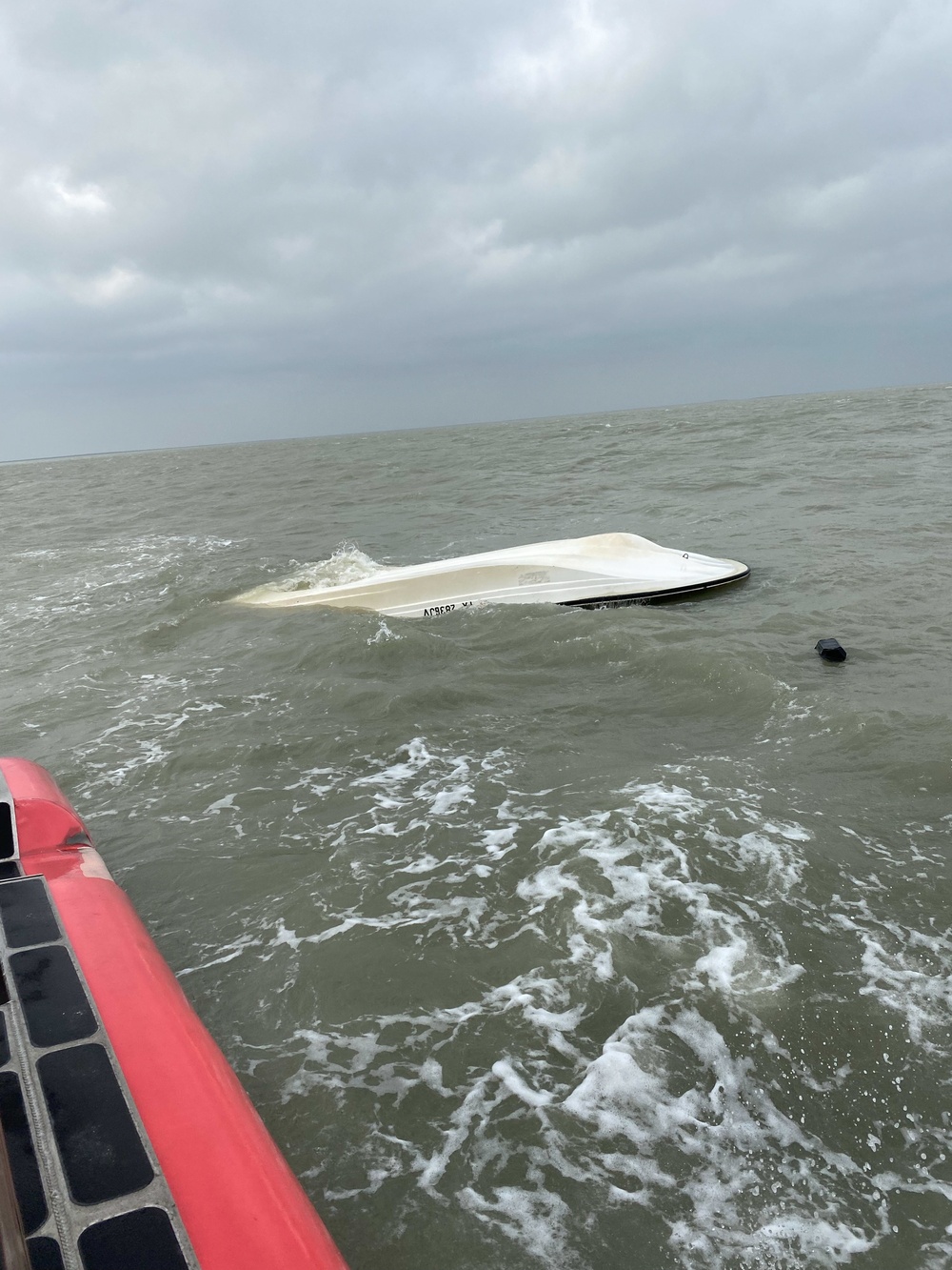 Coast Guard rescues 3 from capsized vessel near Laguna Vista, Texas