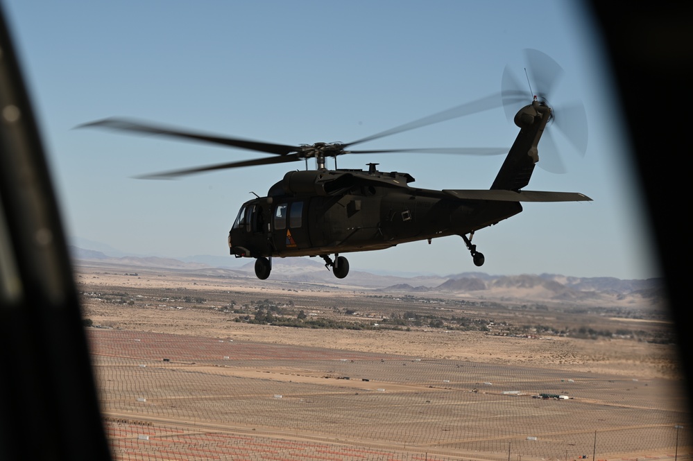 MCLB Barstow COMMSTRAT and Army's 2916th Aviation Battalion Alpha Company take flight