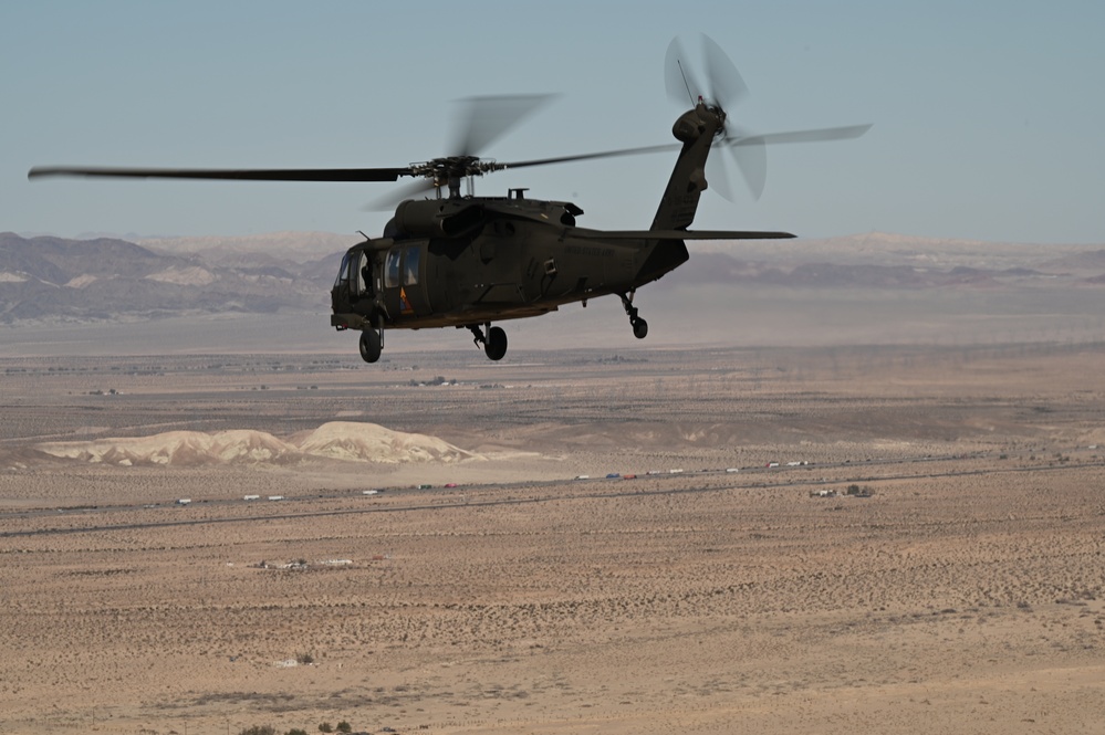 MCLB Barstow COMMSTRAT and Army's 2916th Aviation Battalion Alpha Company take flight