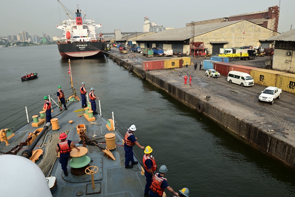 USCGC Spencer (WMEC 905) arrives in Abidjan, Côte d’Ivoire