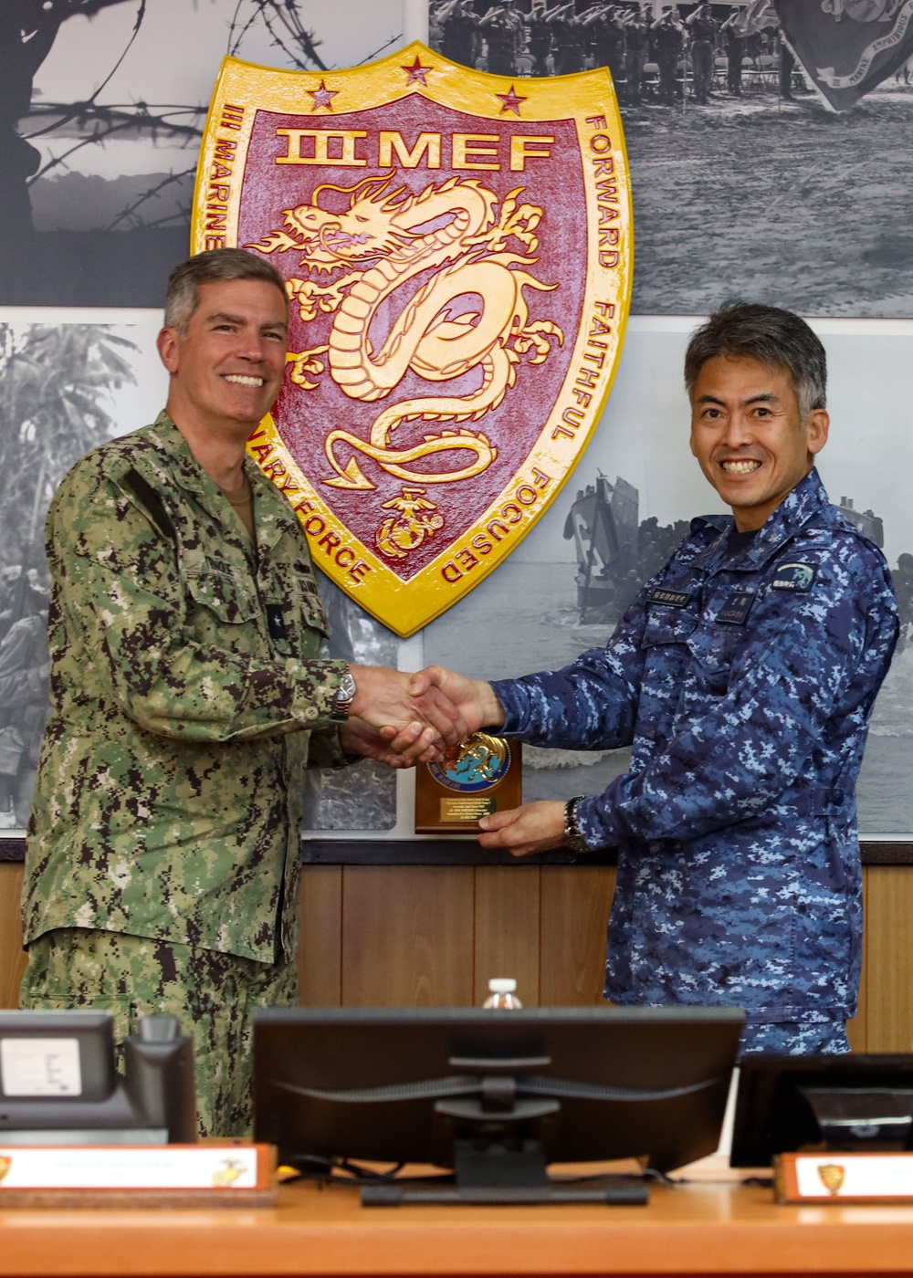 Japanese Self-Defense Force leadership visits Task Force 76/3 during Exercise Iron Fist 23