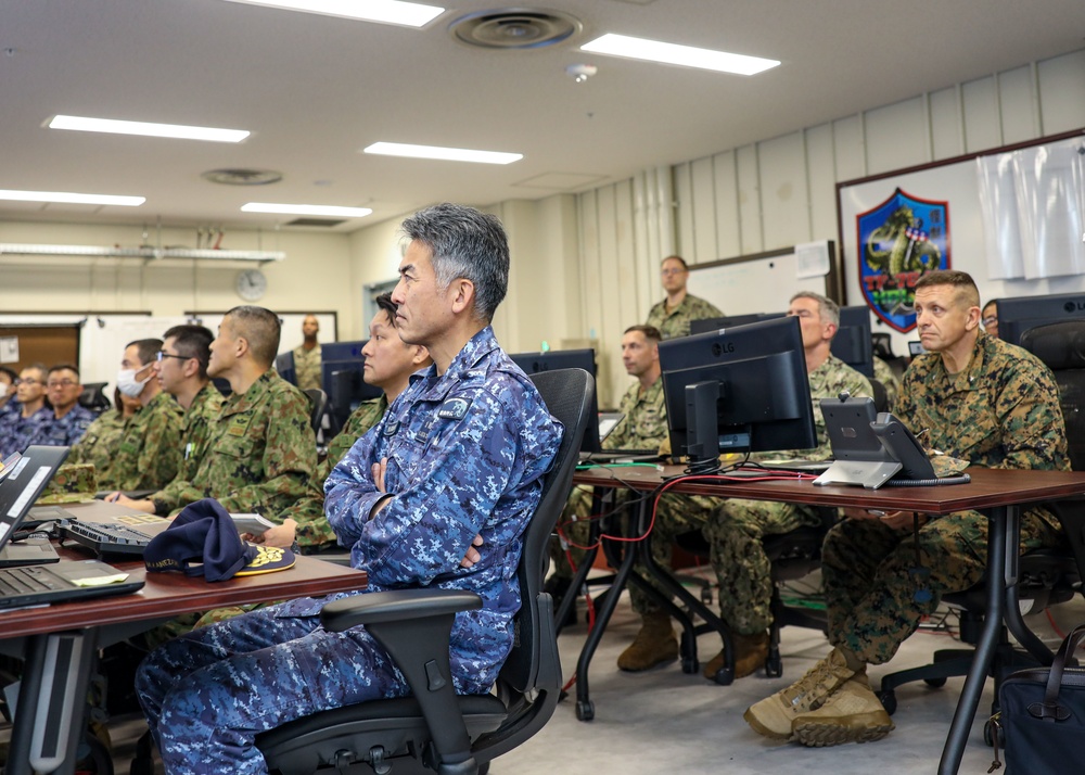 Japanese Self-Defense Force leadership visits Task Force 76/3 during Exercise Iron Fist