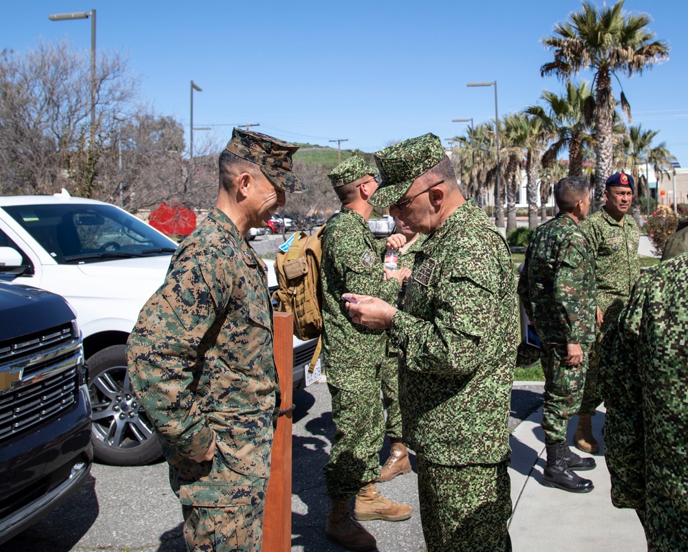 Senior Colombian Marine Corps, Navy Leadership visit Camp Pendleton