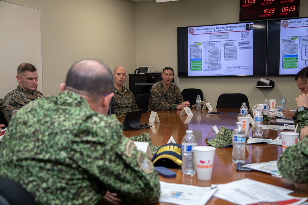 Senior Colombian Marine Corps, Navy Leadership visit Camp Pendleton