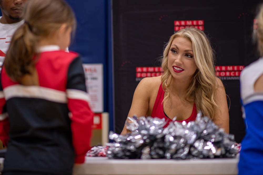 NFL Cheerleaders visit MCAS Iwakuni