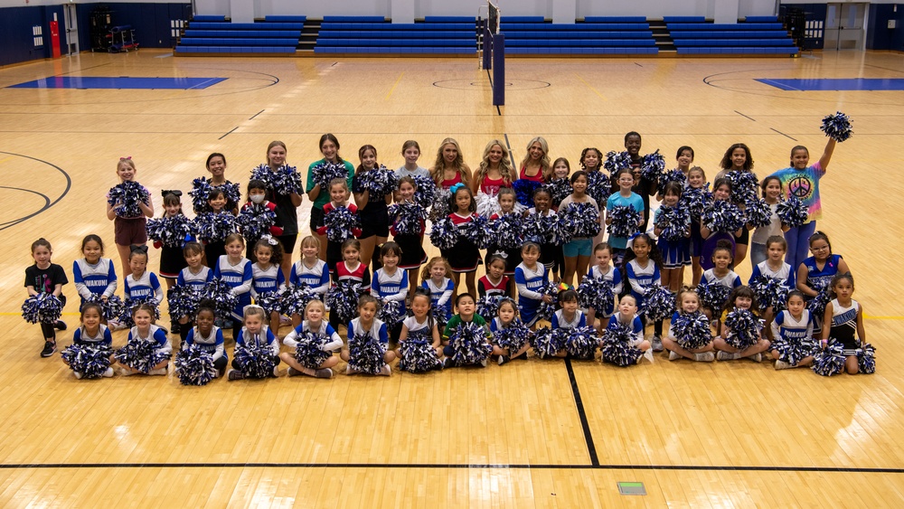 NFL Cheerleaders visit MCAS Iwakuni