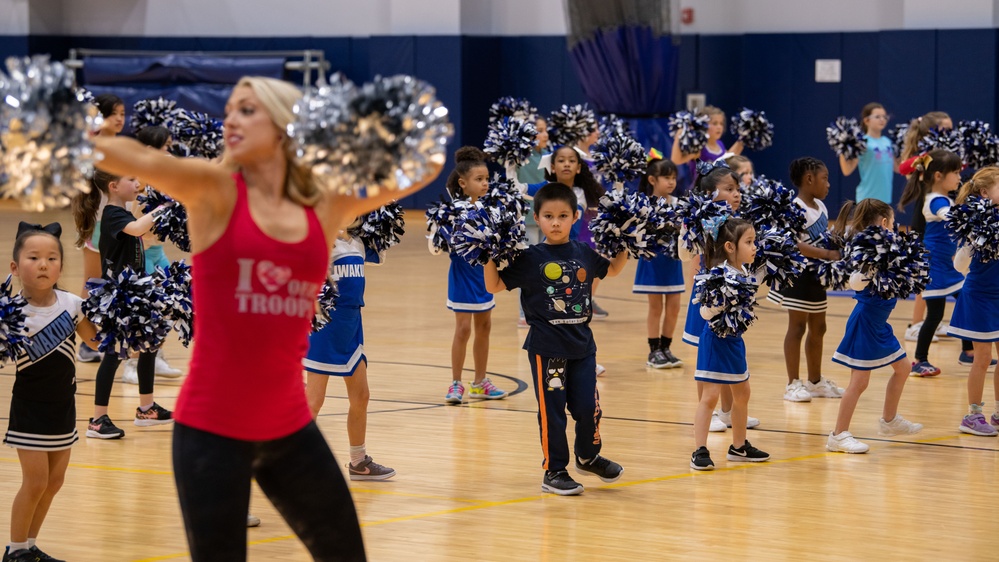 NFL Cheerleaders visit MCAS Iwakuni