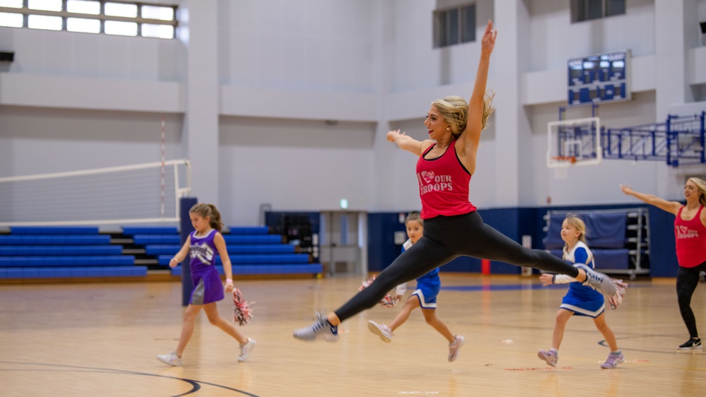 NFL Cheerleaders visit MCAS Iwakuni