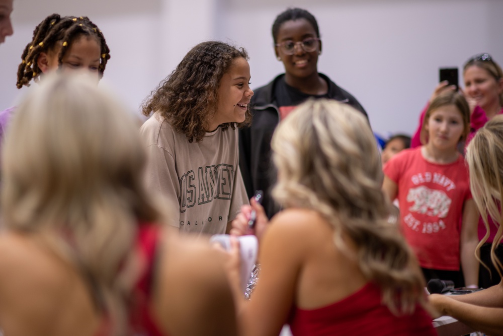 NFL Cheerleaders visit MCAS Iwakuni