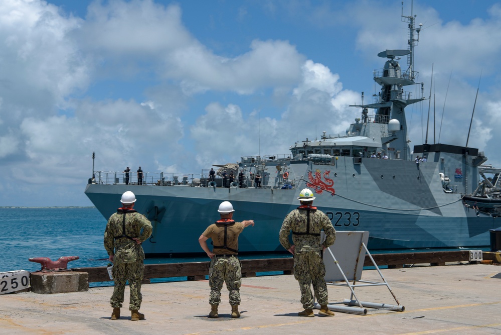 HMS Tamar Visits Diego Garcia