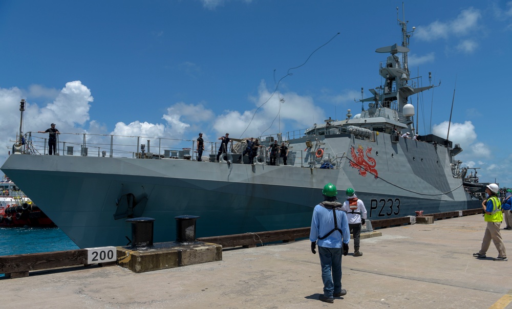 HMS Tamar Visits Diego Garcia