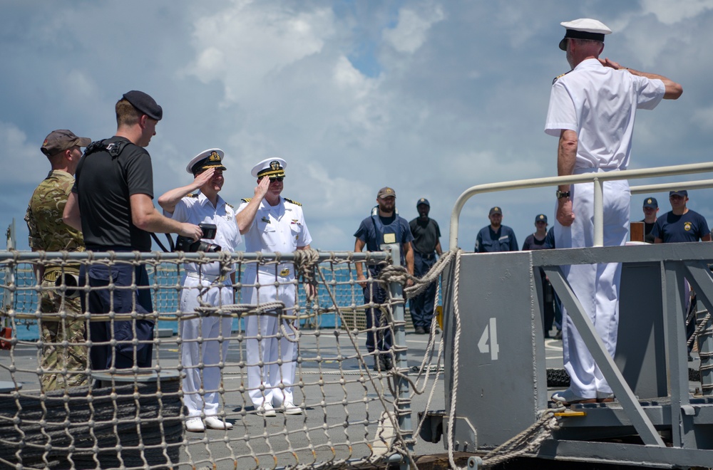 HMS Tamar Visits Diego Garcia