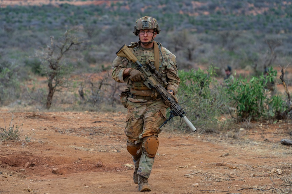 Chosen Company paratroopers execute live fire exercise at JA23