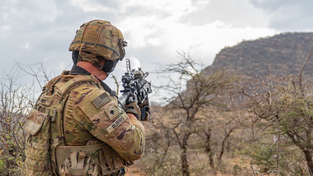 Chosen Company paratroopers execute live fire exercise at JA23