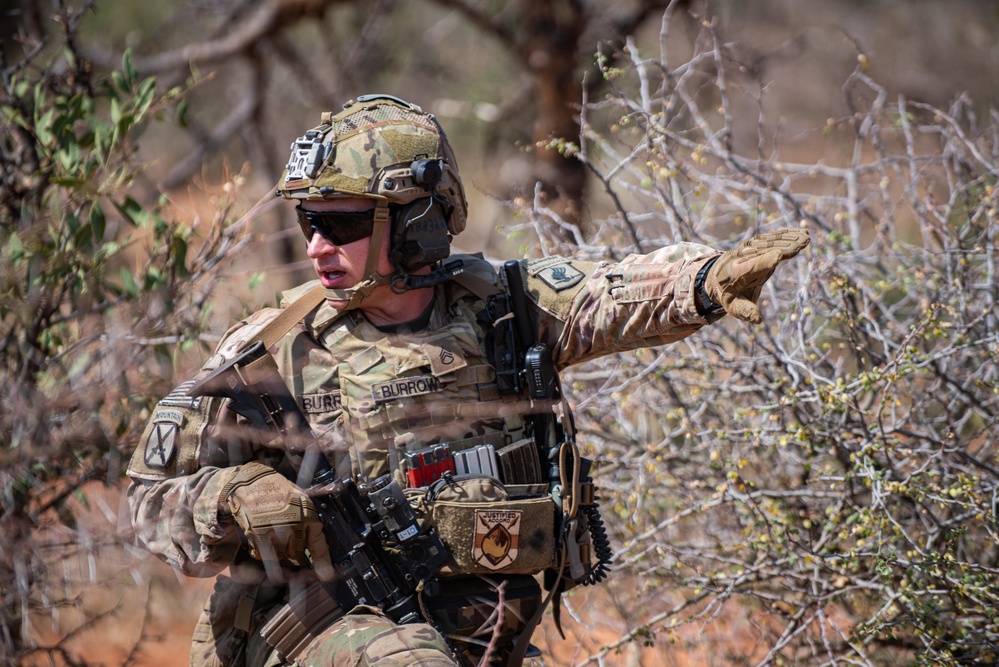 Chosen Company paratroopers execute live fire exercise at JA23