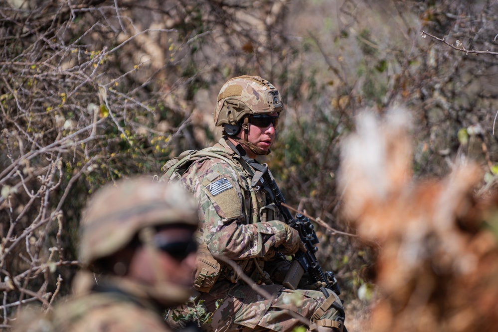 Chosen Company paratroopers execute live fire exercise at JA23