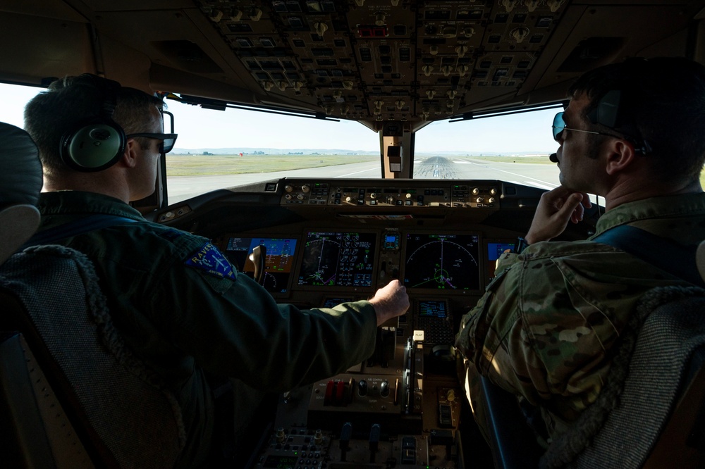 Travis AFB conducts combined K-10, KC-46 integrated mission sortie training