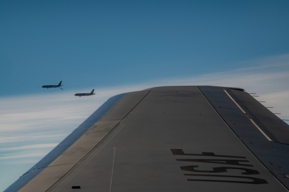 Travis AFB conducts combined K-10, KC-46 integrated mission sortie training