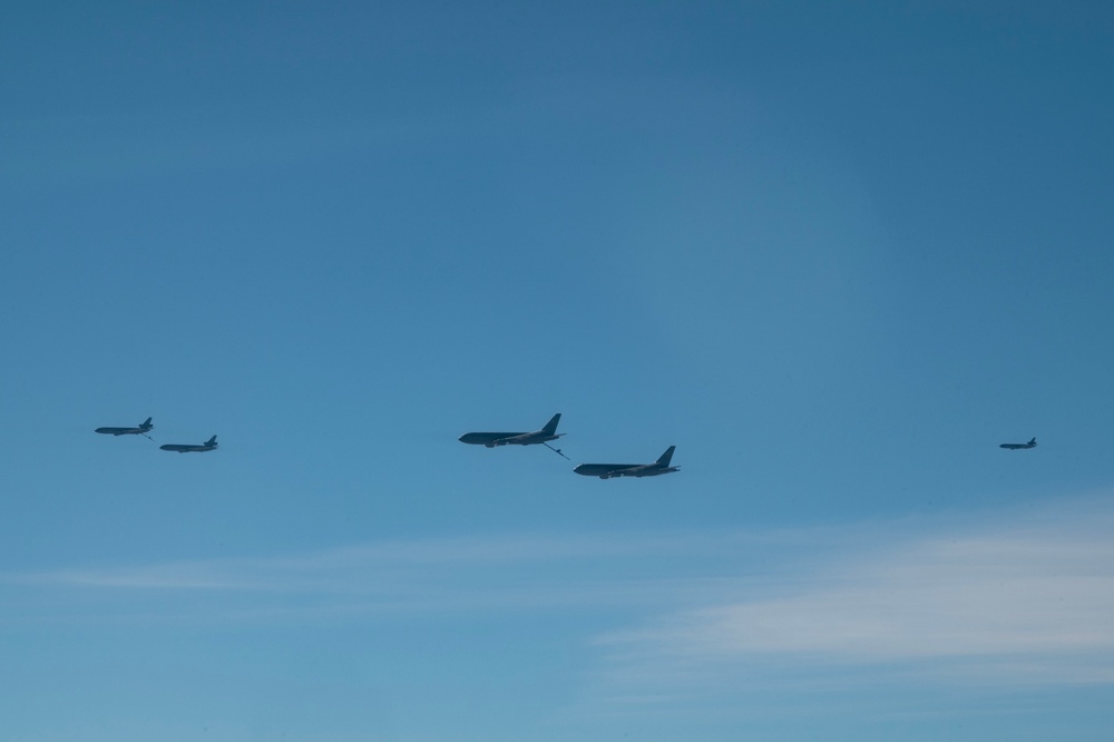 Travis AFB conducts combined K-10, KC-46 integrated mission sortie training