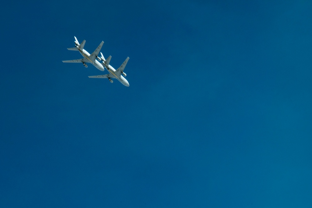 Travis AFB conducts combined K-10, KC-46 integrated mission sortie training