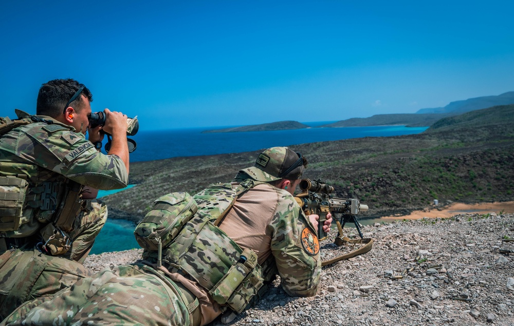 TF Wolfhound conducts training for high angle shooting