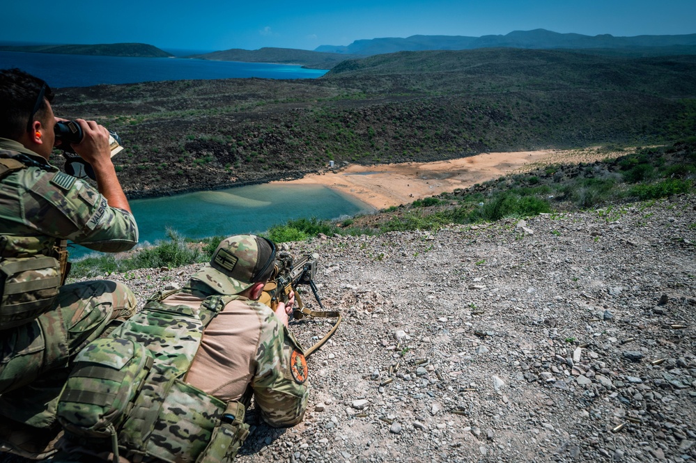 TF Wolfhound conducts training for high angle shooting