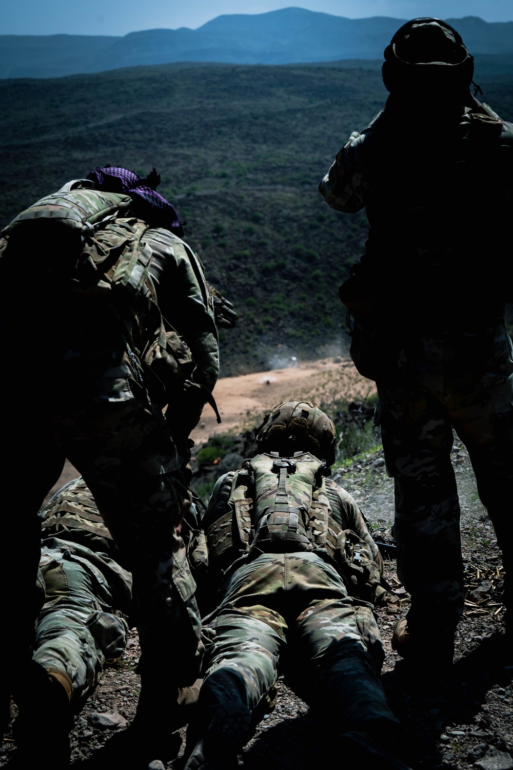TF Wolfhound conducts training for high angle shooting