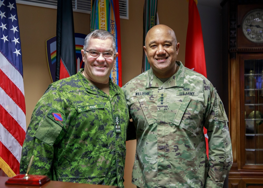 Canadian Lt. Gen. visits U.S. Army Europe and Africa headquarters