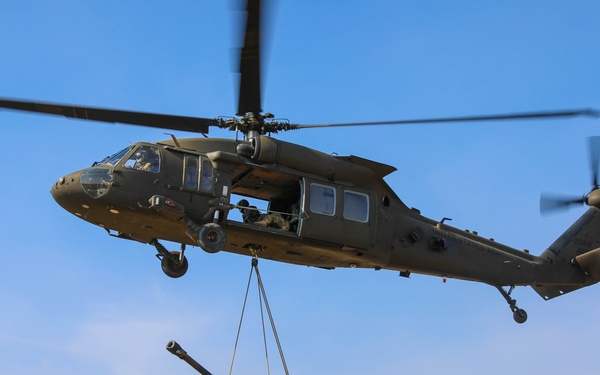 1st Battalion, 320th Field Artillery Regiment Conduct Elevator Drills in Greece