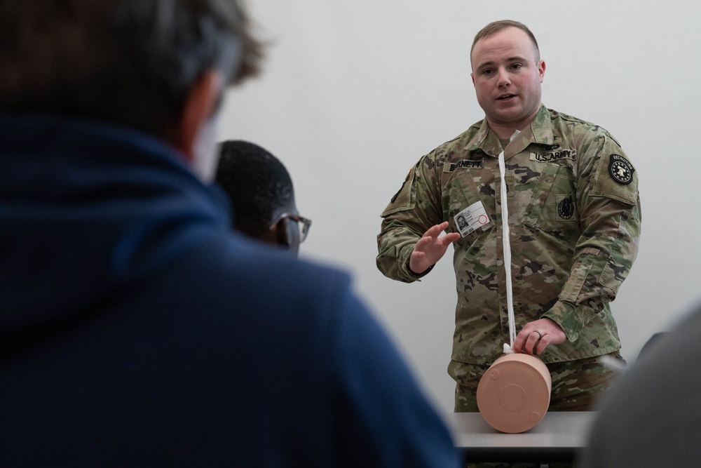 Army recruiter partners with high schools to provide medical training, discuss opportunities