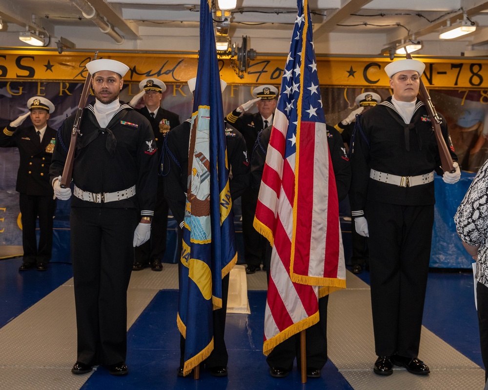 Destroyer Squadron TWO Holds Change of Command