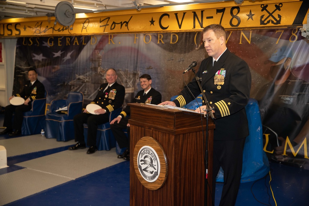 Destroyer Squadron TWO Holds Change of Command