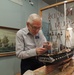 Model shipbuilder at Naval Museum