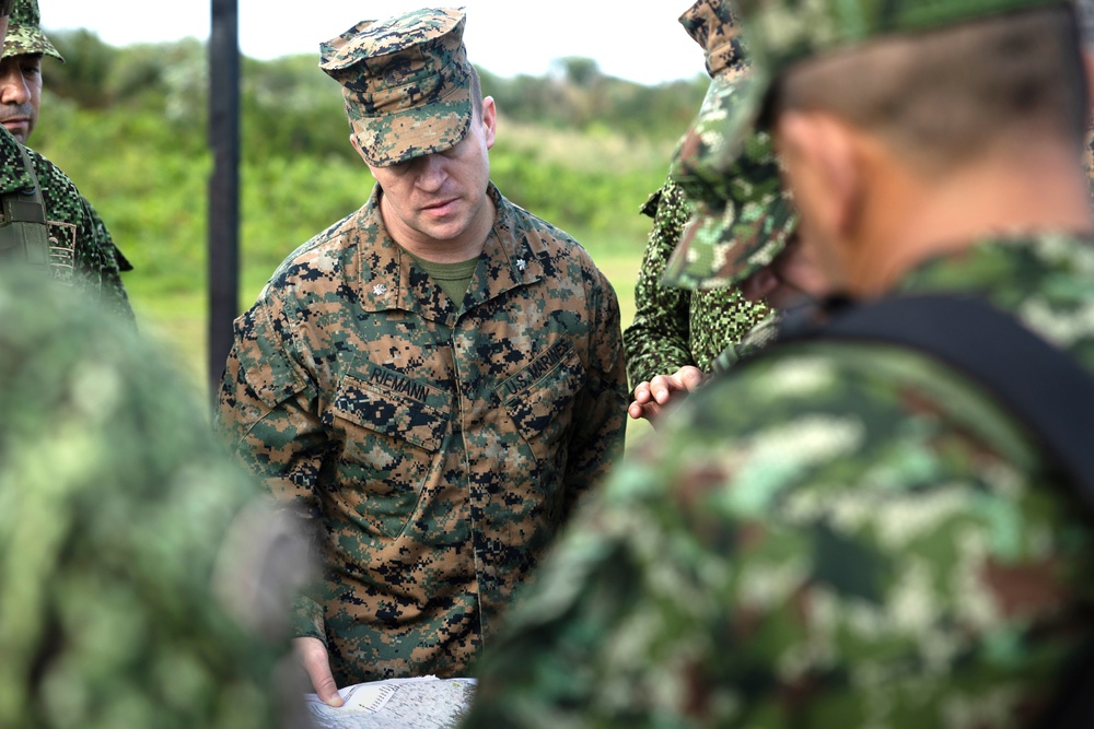 U.S. Marines Visit Colombian Naval Base Turbo