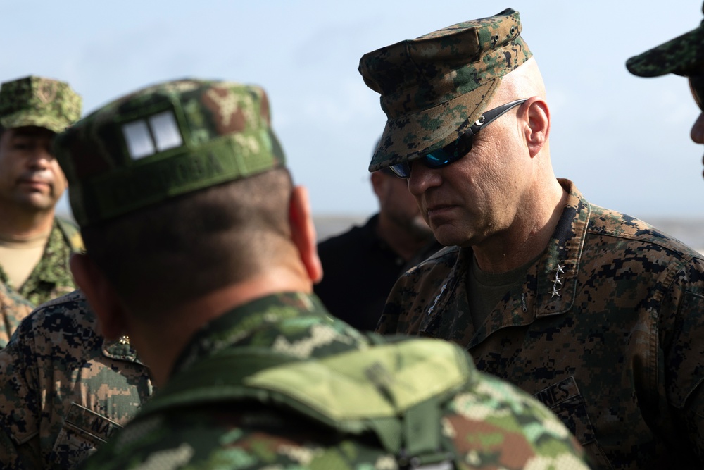 U.S. Marines Visit Colombian Naval Base Turbo