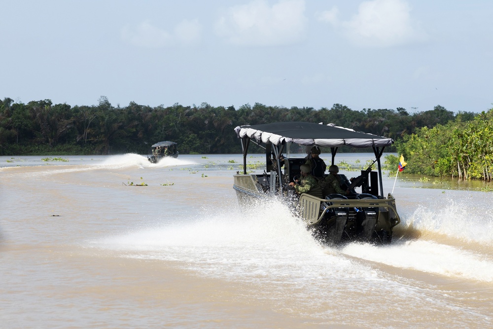 U.S. Marines Visit Colombian Naval Base Turbo